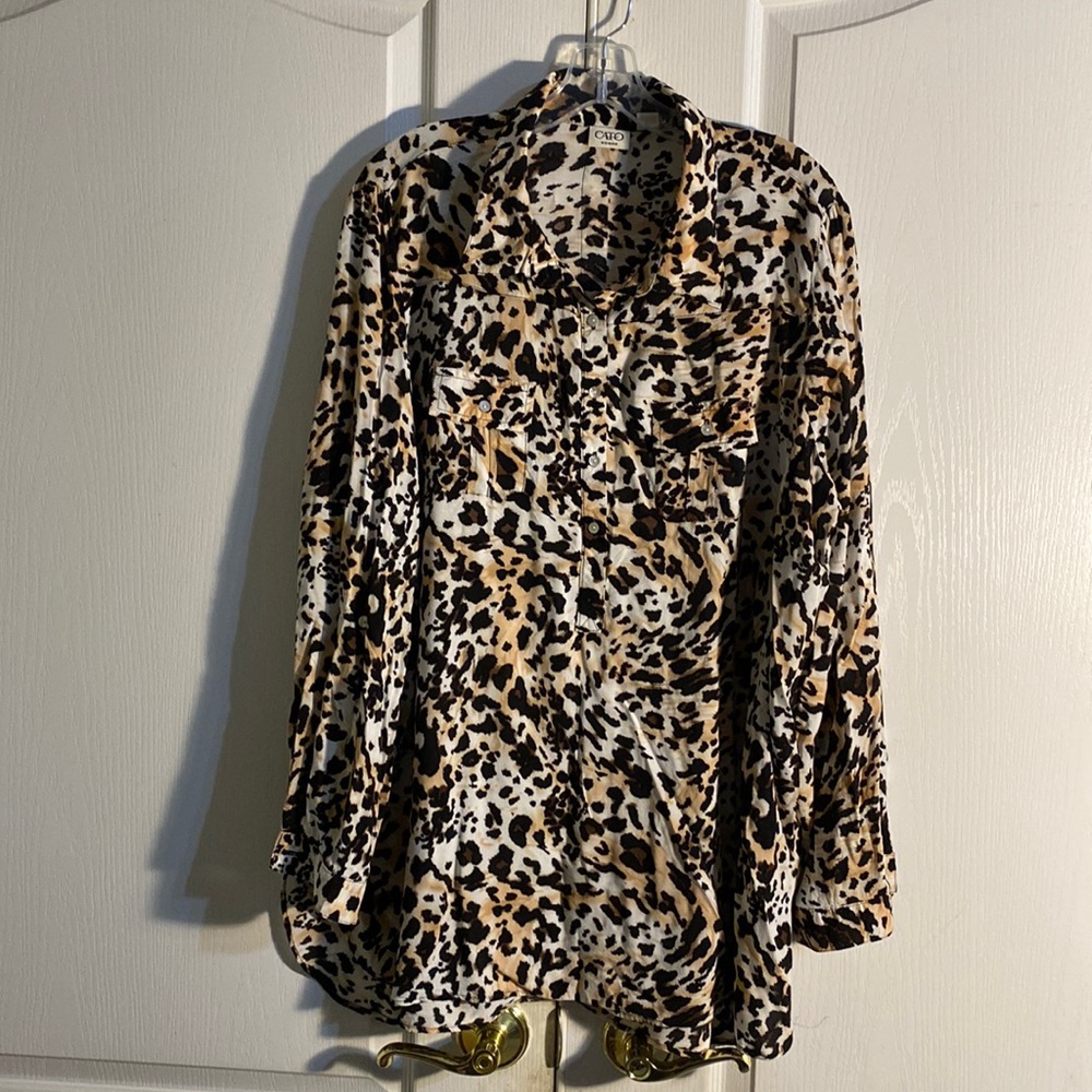 Animal print blouse